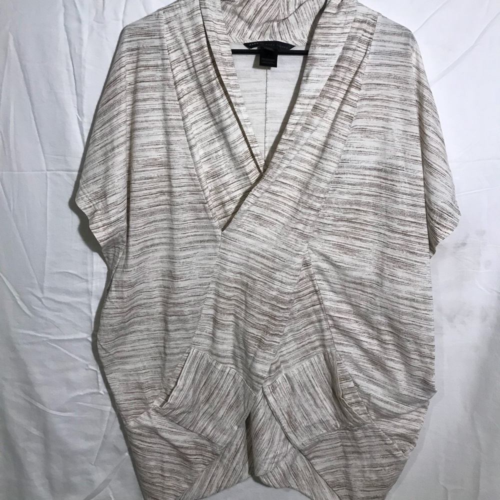 Beige bat wing shirt